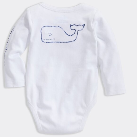 Vineyard Vines White Long Sleeve Bodysuit 3-6 months - Picture 2 of 9